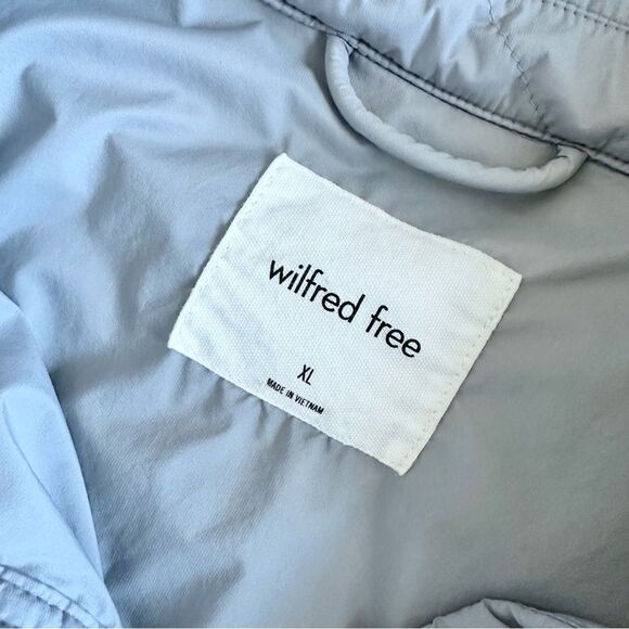 Aritzia Wilfred Free The Ganna Insulated Shirt Jacket in Blue Size XL - Picture 6 of 10